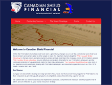 Tablet Screenshot of canadianshieldinsurance.com